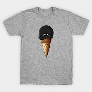 Ice Cream Black Cat T-Shirt